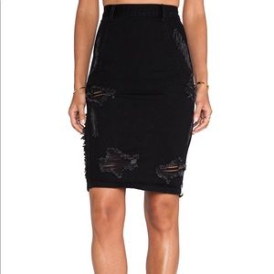 One Teaspooon Free Love Denim pencil skirt